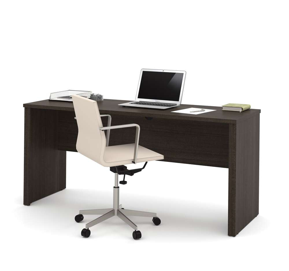 Bestar - Embassy 66W Narrow Desk Shell in Dark Chocolate - 60612-1179 veiw 1