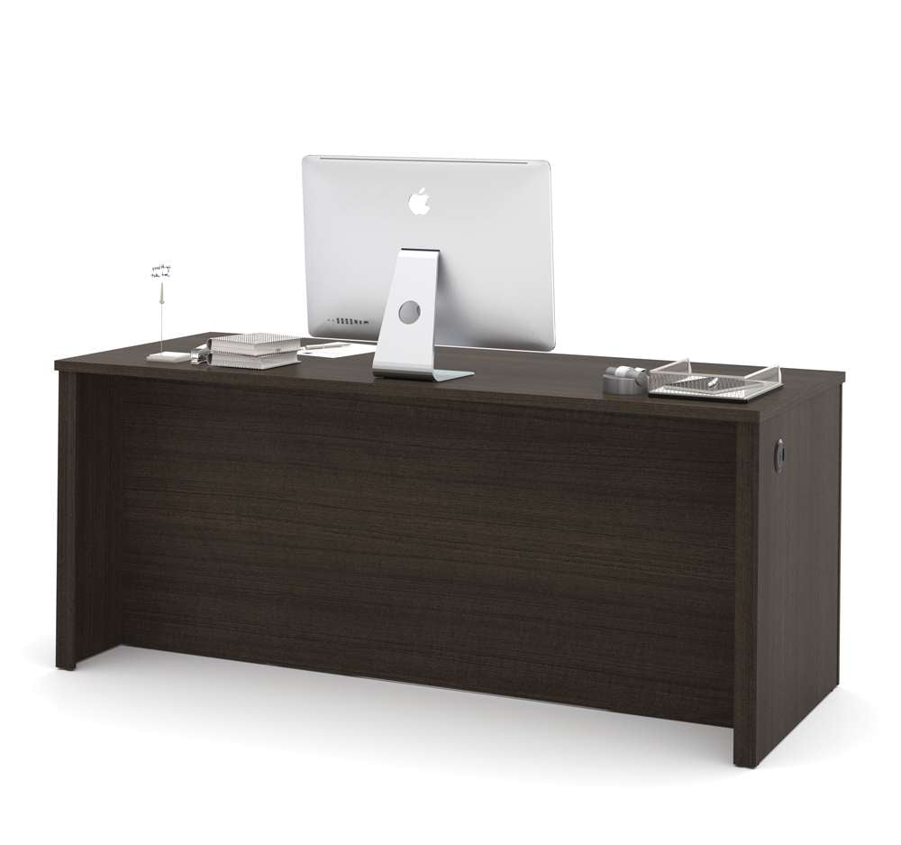 Bestar - Embassy 72W Executive Desk with Two Pedestals in Dark Chocolate - 60890-79 veiw 2