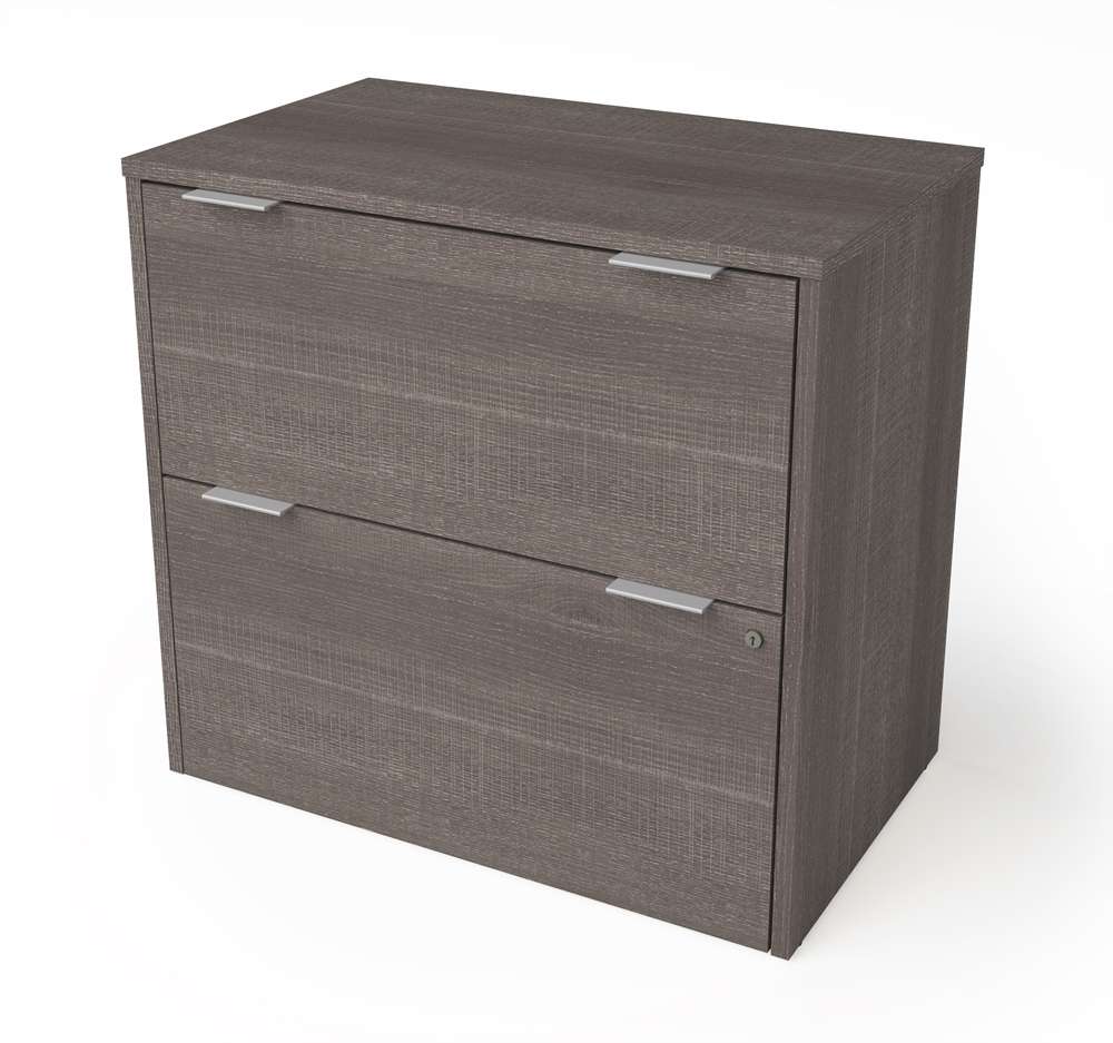 Bestar - I3 Plus 31W Lateral File Cabinet in Bark Grey - 160630-1147 veiw 1