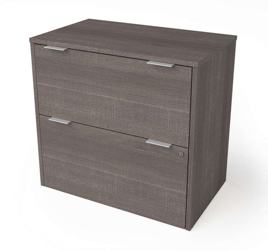 Bestar - I3 Plus 31W Lateral File Cabinet in Bark Grey - 160630-1147 veiw 1