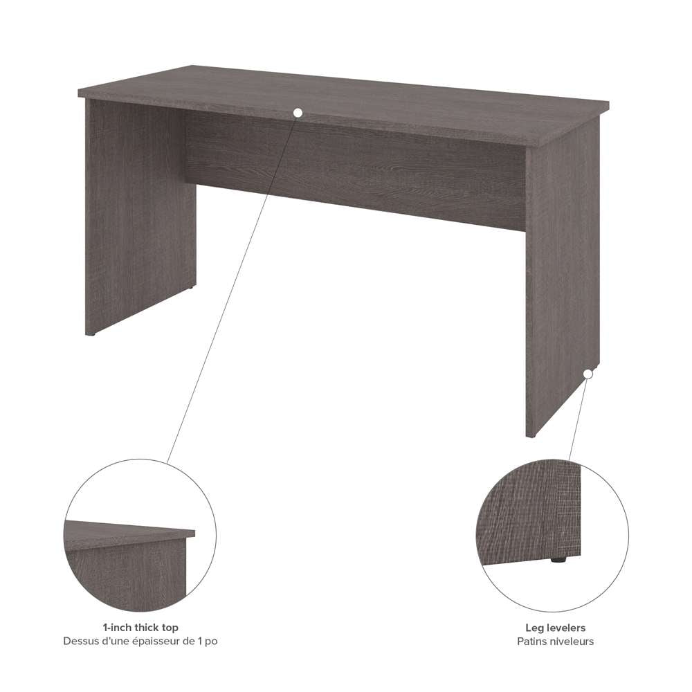 Bestar - Innova 60W Desk Shell in Bark Grey - 92400-000047 veiw 5