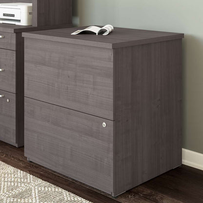 Bestar - Logan 28W 2 Drawer Lateral File Cabinet in Charcoal Maple - 146600-000140 veiw 5
