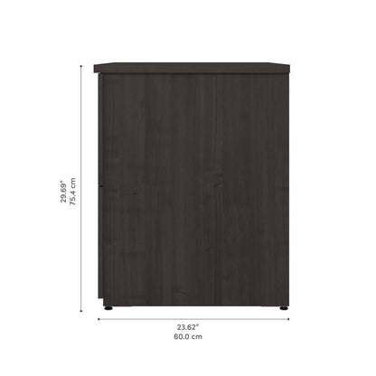 Bestar - Logan 28W 2 Drawer Lateral File Cabinet in Charcoal Maple - 146600-000140 veiw 9