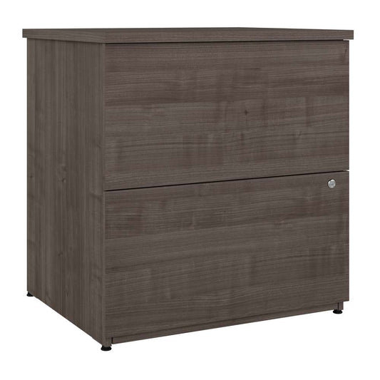 Bestar - Logan 28W 2 Drawer Lateral File Cabinet in Medium Gray Maple - 146600-000141 veiw 1