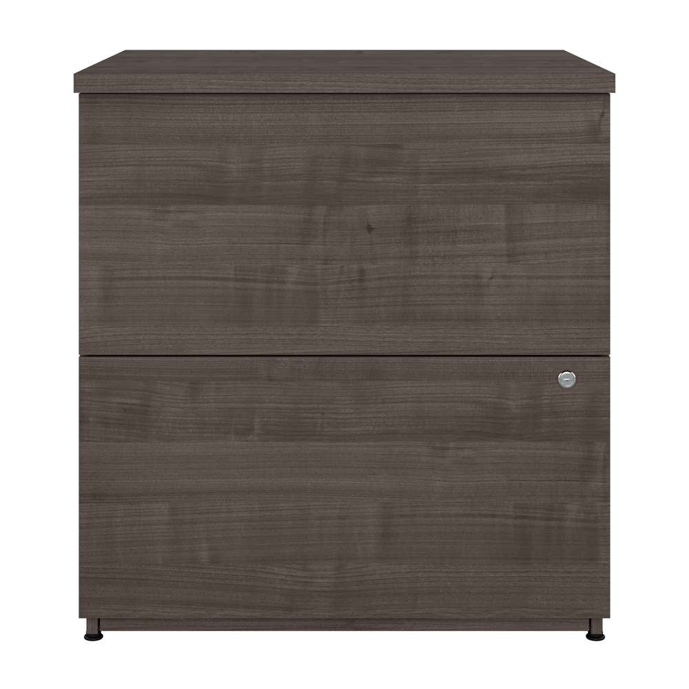 Bestar - Logan 28W 2 Drawer Lateral File Cabinet in Medium Gray Maple - 146600-000141 veiw 2