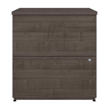 Bestar - Logan 28W 2 Drawer Lateral File Cabinet in Medium Gray Maple - 146600-000141 veiw 2