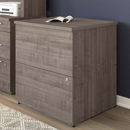 Bestar - Logan 28W 2 Drawer Lateral File Cabinet in Medium Gray Maple - 146600-000141 veiw 5