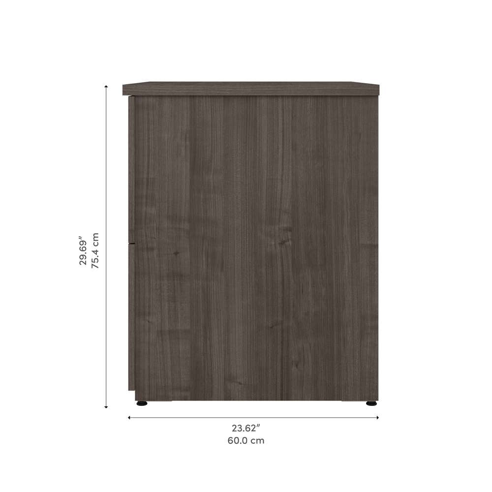 Bestar - Logan 28W 2 Drawer Lateral File Cabinet in Medium Gray Maple - 146600-000141 veiw 9
