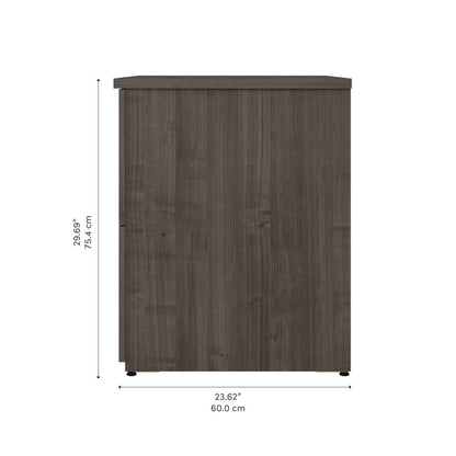 Bestar - Logan 28W 2 Drawer Lateral File Cabinet in Medium Gray Maple - 146600-000141 veiw 9