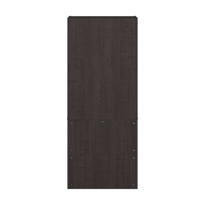 Bestar - Logan 30W 5 Shelf Bookcase in Charcoal Maple - 146700-000140 veiw 4