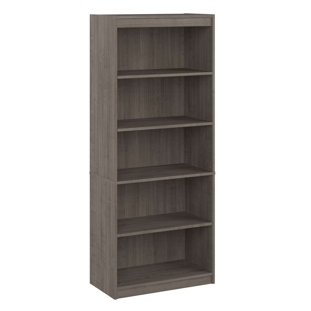 Bestar - Logan 30W 5 Shelf Bookcase in Silver Maple - 146700-000142 veiw 1