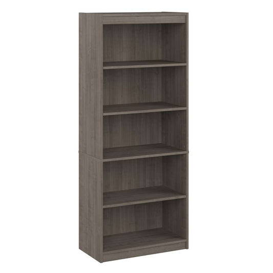 Bestar - Logan 30W 5 Shelf Bookcase in Silver Maple - 146700-000142 veiw 1
