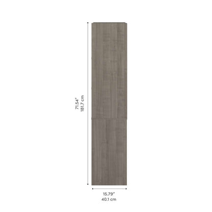 Bestar - Logan 30W 5 Shelf Bookcase in Silver Maple - 146700-000142 veiw 9