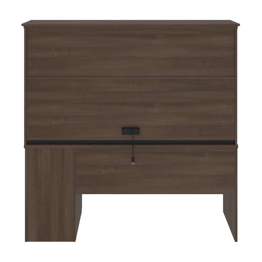 Bestar - Logan 66W U Or L-Shaped Executive Office Desk with Pedestal and Hutch in Antigua - 46410-52 veiw 5