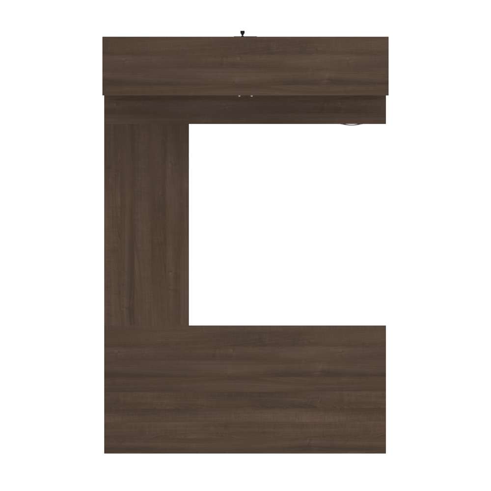 Bestar - Logan 66W U Or L-Shaped Executive Office Desk with Pedestal and Hutch in Antigua - 46410-52 veiw 6