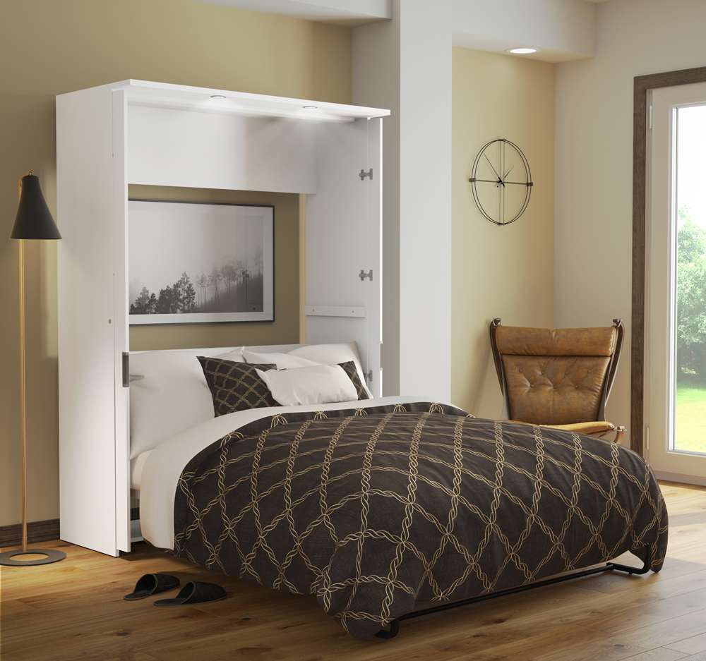 Bestar - Lumina 59W Full Murphy Bed in White - 85181-17 veiw 4
