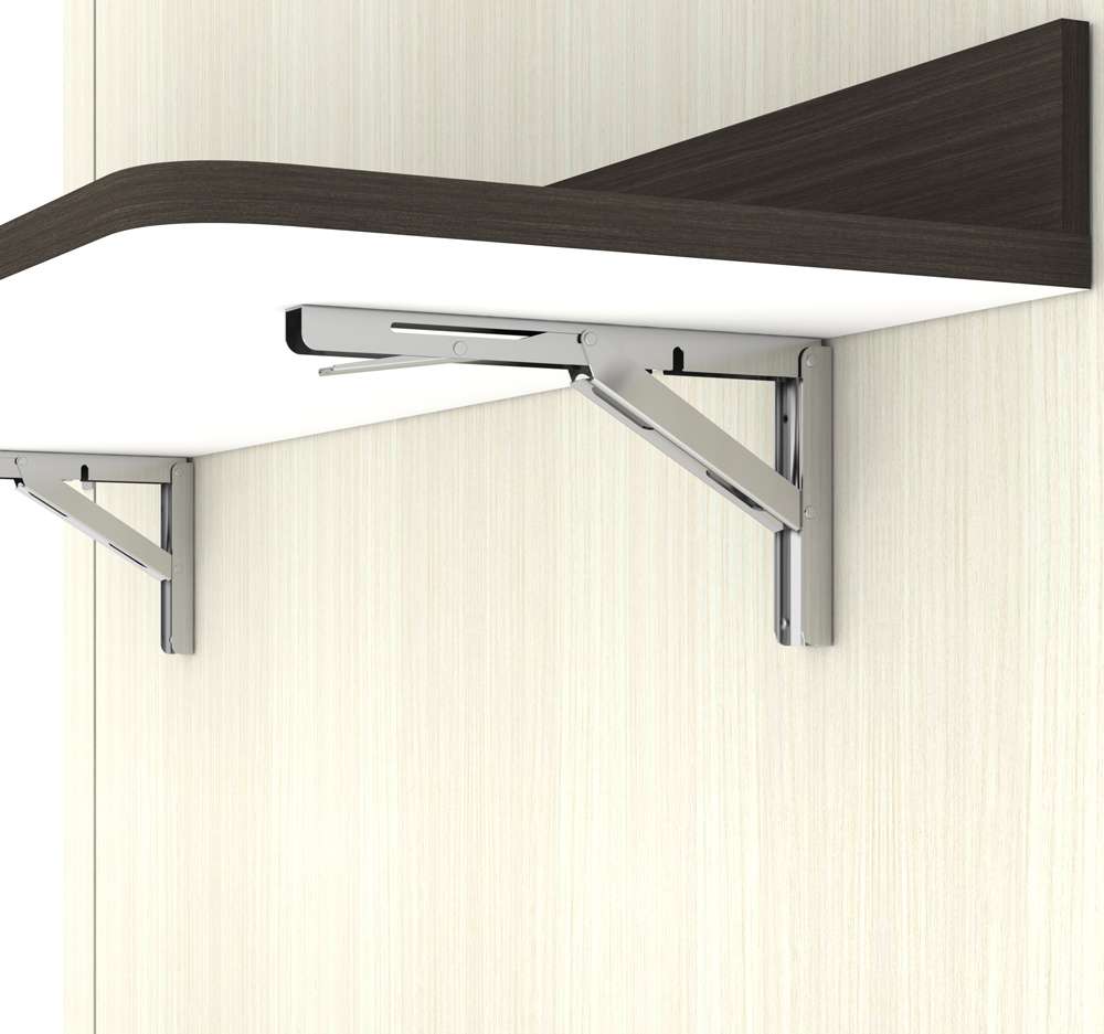 Bestar - Lumina 60W 59W Full Murphy Bed with Desk in White Chocolate - 85183-31 veiw 8