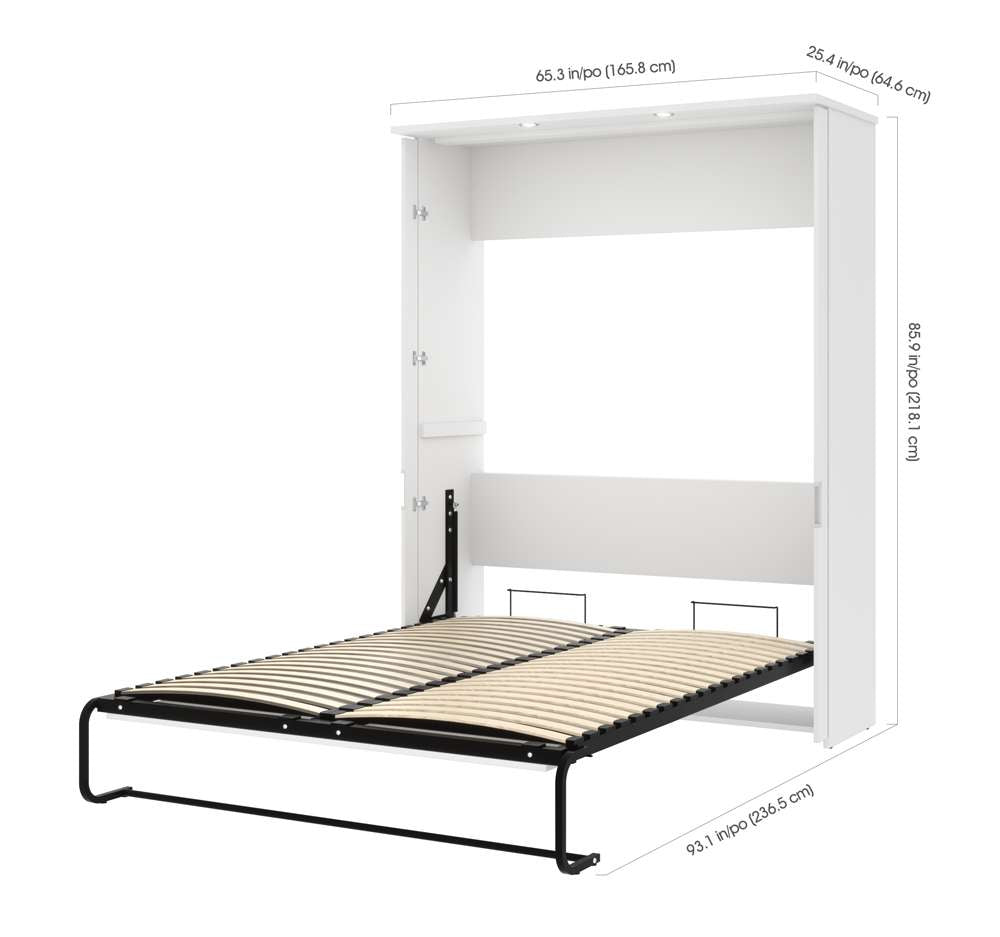 Bestar - Lumina 66W Queen Murphy Bed in White - 85182-17 veiw 6