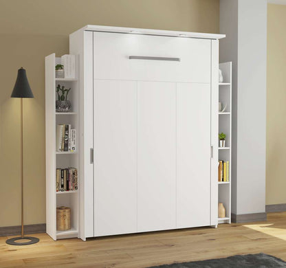 Bestar - Lumina Full Murphy Bed with 2 Shelving Units (79W) in White - 85895-17 veiw 8
