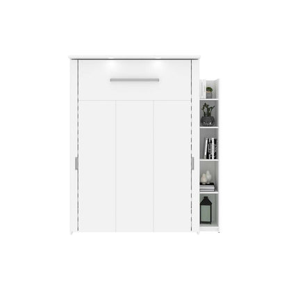 Bestar - Lumina Full Murphy Bed with Shelving Unit (69W) in White - 85894-17 veiw 5