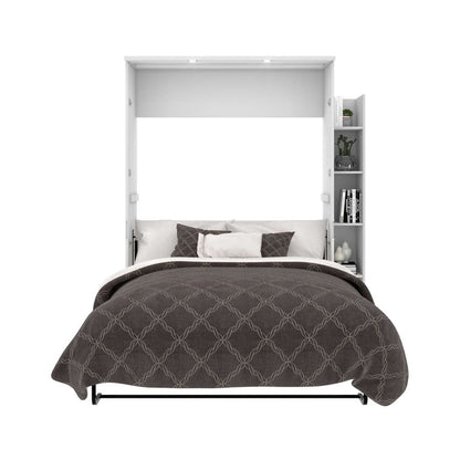 Bestar - Lumina Full Murphy Bed with Shelving Unit (69W) in White - 85894-17 veiw 6