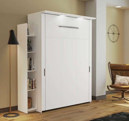 Bestar - Lumina Full Murphy Bed with Shelving Unit (69W) in White - 85894-17 veiw 7