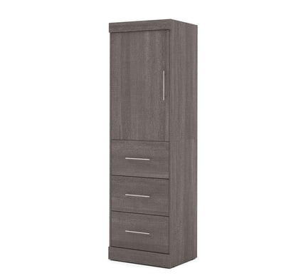 Bestar - Nebula 25W Wardrobe with 3 Drawers in Bark Grey - 25871-47 veiw 1