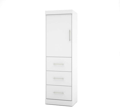 Bestar - Nebula 25W Wardrobe with 3 Drawers in White - 25871-17 veiw 1