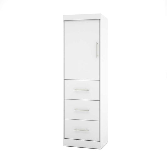 Bestar - Nebula 25W Wardrobe with 3 Drawers in White - 25871-17 veiw 1