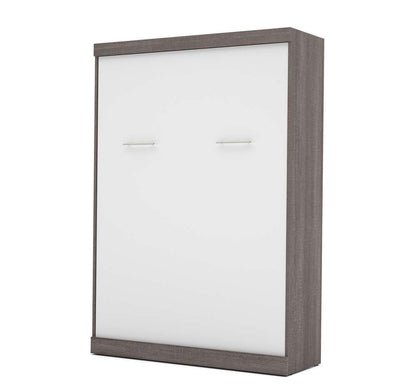 Bestar - Nebula 59W Full Murphy Bed in Bark Grey & White - 25183-4717 veiw 1