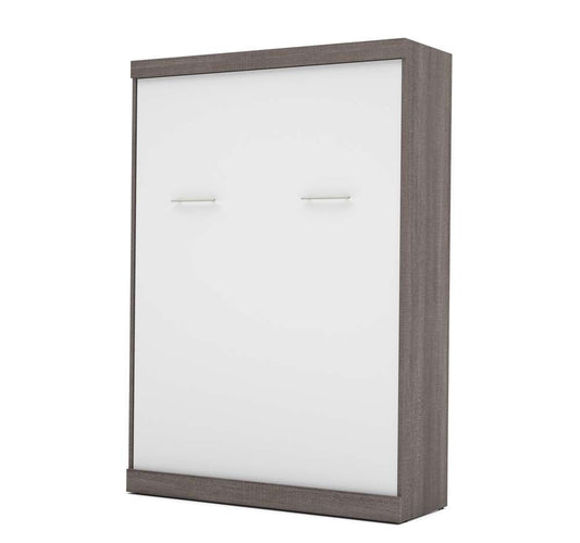 Bestar - Nebula 59W Full Murphy Bed in Bark Grey & White - 25183-4717 veiw 1