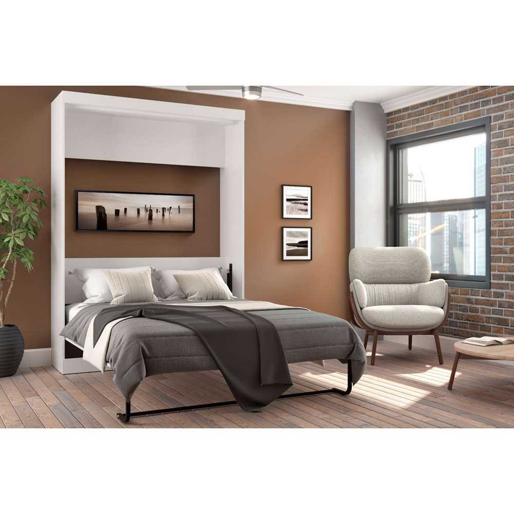 Bestar - Nebula 59W Full Murphy Bed in White - 25183-17 veiw 4
