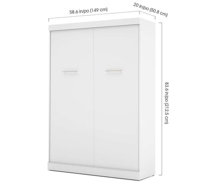 Bestar - Nebula 59W Full Murphy Bed in White - 25183-17 veiw 8