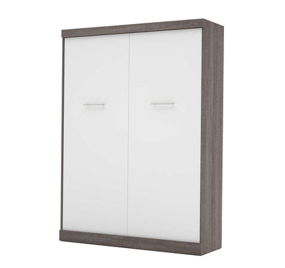 Bestar - Nebula 65W Queen Murphy Bed in Bark Grey & White - 25184-4717 veiw 1