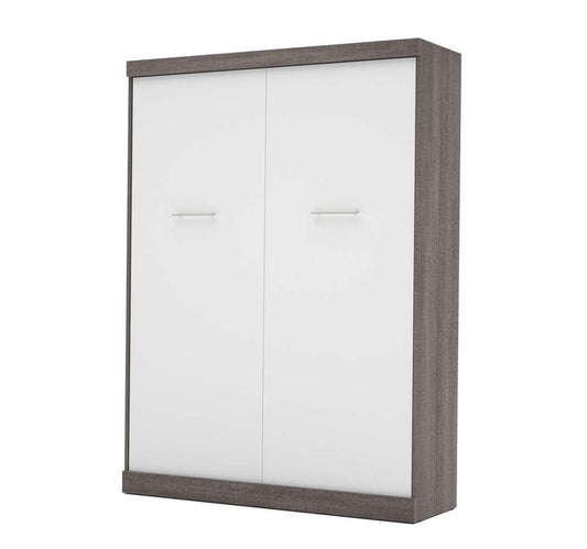 Bestar - Nebula 65W Queen Murphy Bed in Bark Grey & White - 25184-4717 veiw 1