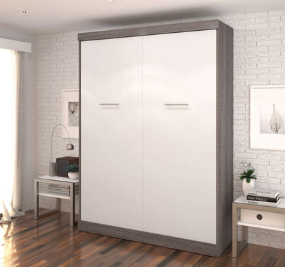 Bestar - Nebula 65W Queen Murphy Bed in Bark Grey & White - 25184-4717 veiw 5
