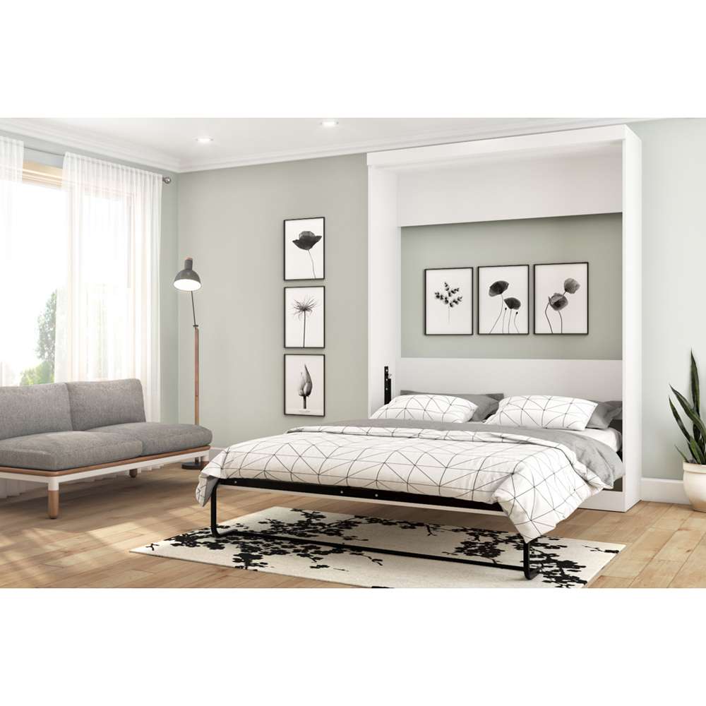 Bestar - Nebula 65W Queen Murphy Bed in White - 25184-17 veiw 4