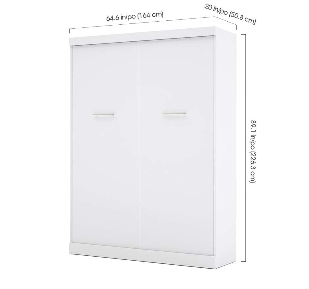 Bestar - Nebula 65W Queen Murphy Bed in White - 25184-17 veiw 8