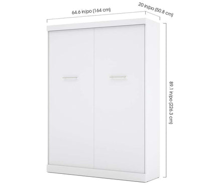 Bestar - Nebula 65W Queen Murphy Bed in White - 25184-17 veiw 8