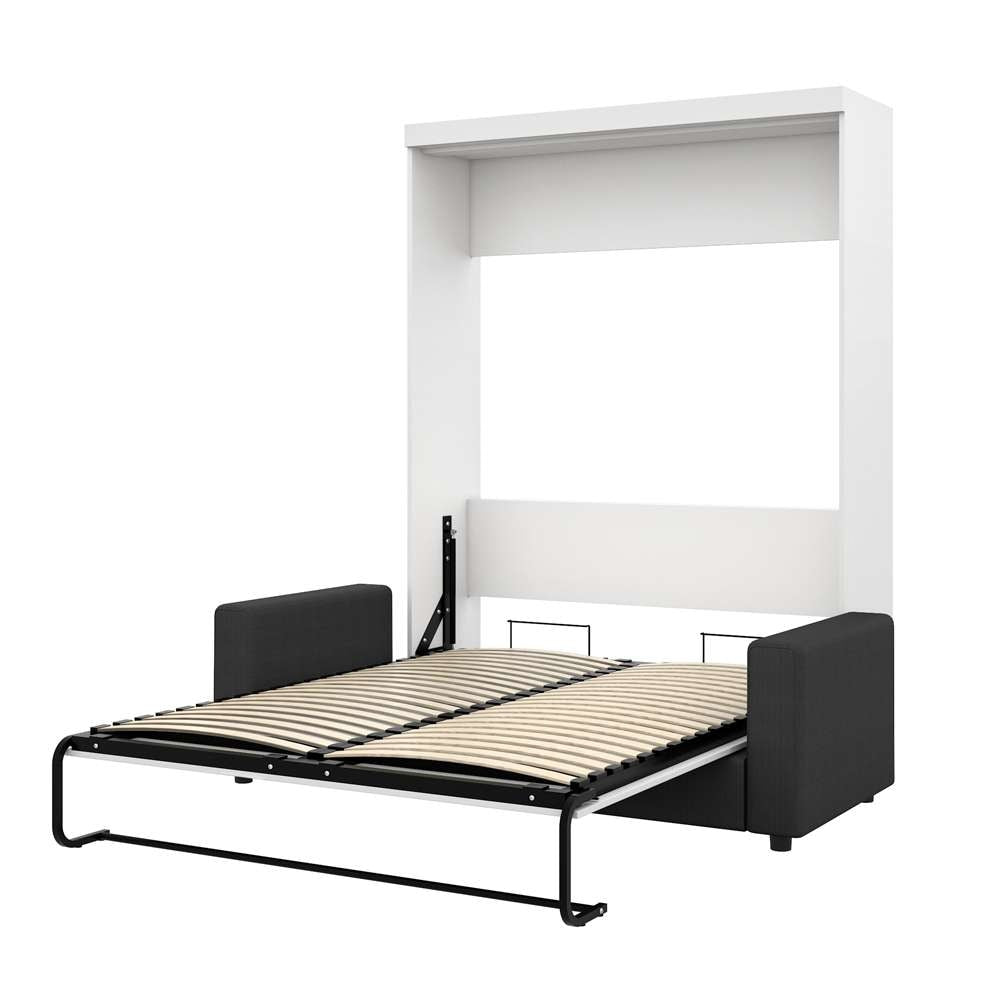 Bestar - Nebula Queen Murphy Bed with Sofa (78W) in White - 25721-000017 veiw 2