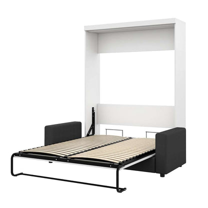 Bestar - Nebula Queen Murphy Bed with Sofa (78W) in White - 25721-000017 veiw 2