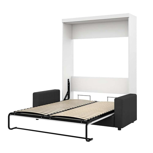Bestar - Nebula Queen Murphy Bed with Sofa (78W) in White - 25721-000017 veiw 2
