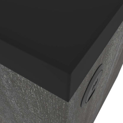 Bestar - Norma 71W Desk Shell in Black & Bark Gray - 181400-000018 veiw 8