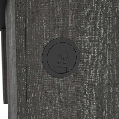 Bestar - Norma 71W Desk Shell in Black & Bark Gray - 181400-000018 veiw 9