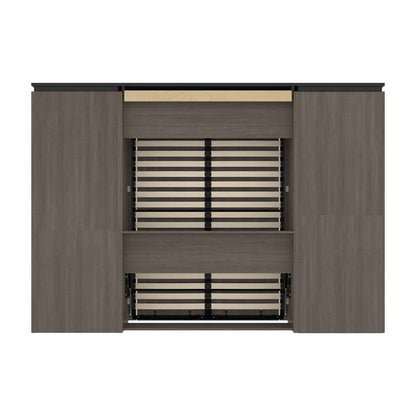 Bestar - Orion 118W Full Murphy Bed and Multifunctional Storage with Drawers (119W) in Bark Gray & Graphite - 116864-000047 veiw 4