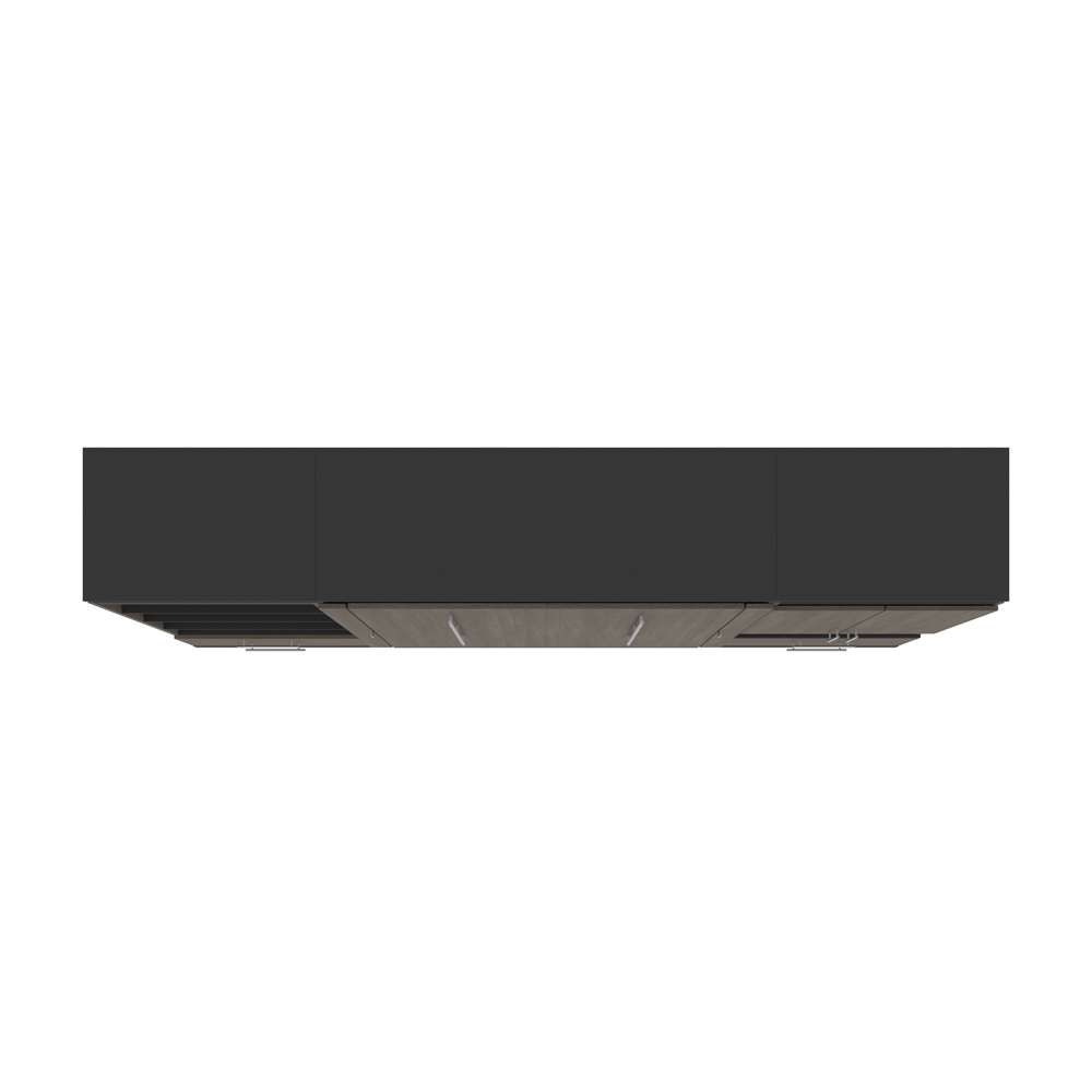 Bestar - Orion 118W Full Murphy Bed and Multifunctional Storage with Drawers (119W) in Bark Gray & Graphite - 116864-000047 veiw 5