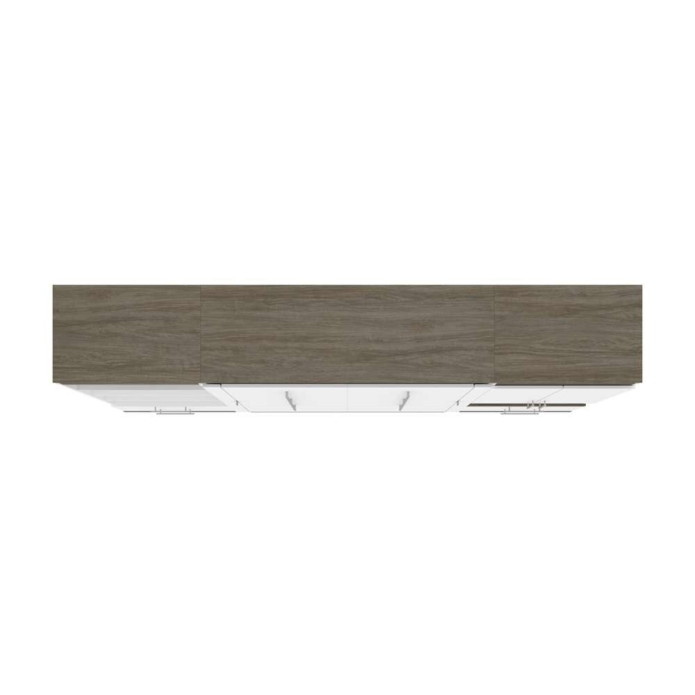 Bestar - Orion 118W Full Murphy Bed and Multifunctional Storage with Drawers (119W) in White & Walnut Grey - 116864-000017 veiw 5