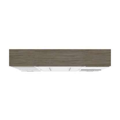 Bestar - Orion 118W Full Murphy Bed and Multifunctional Storage with Drawers (119W) in White & Walnut Grey - 116864-000017 veiw 5