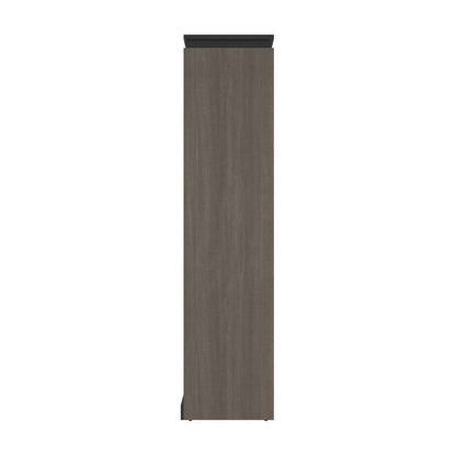 Bestar - Orion 118W Full Murphy Bed with 2 Shelving Units (119W) in Bark Gray & Graphite - 116896-000047 veiw 3