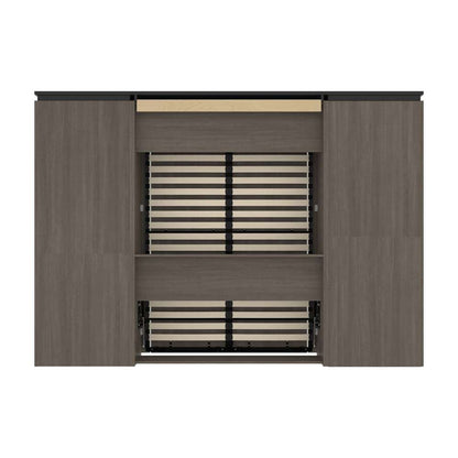 Bestar - Orion 118W Full Murphy Bed with Multifunctional Storage (119W) in Bark Gray & Graphite - 116863-000047 veiw 4